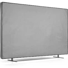 kwmobile 85 collu televizora maciņš - televizora ekrāna aizsargvāciņš - televizora ekrāna putekļu vāciņš - gaiši pelēks