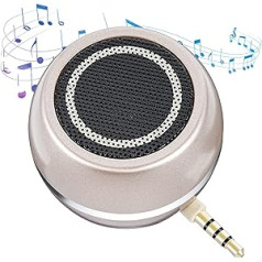 Aceshop Portable Speaker, Portable Mini Travel Speaker with 3.5 mm Aux Audio 3 W Phone Speaker 3.5 mm Jack Aux Speaker Small with 350 mAh Battery Mini Speaker for Mobile Phone PC MP3