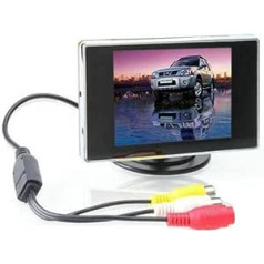 BW 3,5 collu TFT LCD automašīnas aizmugures skata krāsu kameras monitors un DVD, 3,5 collu LCD monitora automašīnas monitors automašīnām/automobiļiem