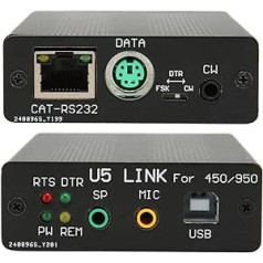 Datora savienotāja adapteris YAESU FT 450D FT 950D DX1200 FT991 U5 LINK Plus 5 kabelis, radio savienojums YAESU FT 891 991 FT 818 FT 857D FT 897D
