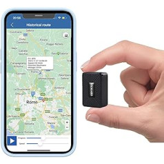 TKMARS Mini GPS izsekotājs bez ABO GPS izsekotāja mazs automašīnai, bērniem, čemodāns, 1500 mAh