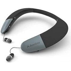 Avantree Torus pārnēsājamais bezvadu skaļrunis, Bluetooth 5.0, zems latentums, aptX HD, personiskā kakla siksna, skaļrunis ar ievelkamām austiņām, 3D telpiskās stereo mūzikas televizoram — NB05