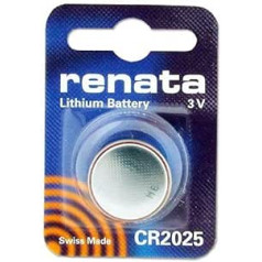 Renata 2025 Lithium-Knopfzellenbatterie, hergestellt in der Schweiz, 10 Stück