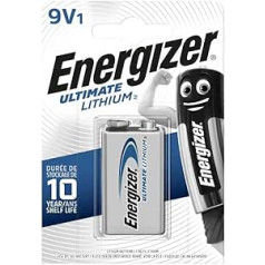 Energizer 4 9 V litija akumulators, litija 9 V bloks L522-9V-FR22-E bloks (4 er komplekts)