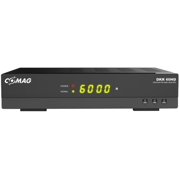 Comag DKR 60 HD digitālais Full HD kabeļa uztvērējs (PVR gatavs, HDTV, DVB-C, laika nobīdes funkcija, HDMI, SCART, USB 2.0) Melns