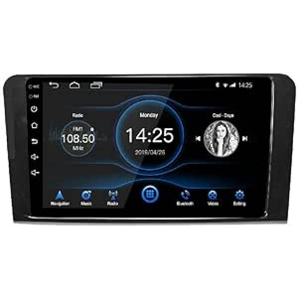 LEXXSON Android 10.1 automašīnas radio priekš Mercedes ML W164 Mercedes GL W164 2005-2012 9 collu radio ar GPS navigāciju WiFi Bluetooth USB atskaņotājs Stūres vadības spoguļa saite Atpakaļ Kameras ieeja 2G + 32G