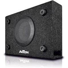 Axton ATB120: kompakts 20 cm / 8 Zoll Gehäuse zemfrekvences skaļrunis, 300 vati, kleine Bassreflex Bassbox für Auto, LKW un Reisemobil, Plug & Play einfacher Einbau