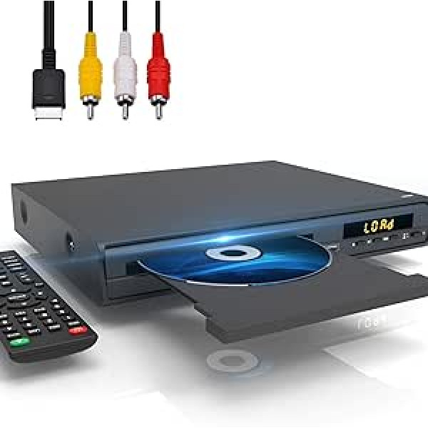 Maite DVD atskaņotājs, vairāku reģionu DVD atskaņotājs televizoram, HDMI AV ports/USB ieeja/mikrofona ieeja, atbalsts NTSC/PAL sistēmai, tālvadības pults, HD DVD atskaņotājs ar visiem reģioniem