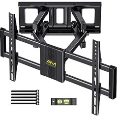 Alphamount TV Wall Mount Swivelling for 37-75 Inch TVs, Tilting Extendible Wall Mount TV, TV Bracket Max Weight 45 kg, VESA 200 x 100 to 600 x 400 mm