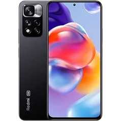 Xiaomi Redmi Note 11 Pro+ 5G viedtālrunis, 120W, galvenā kamera 108MP, FHD+ AMOLED displejs 120Hz, 4500mAh, MTK Dimensity 920, 8+128GB, Graphite Grey Global Version