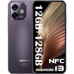 Ulefone Note 16 Pro NFC Smartphone without Contract 128GB + 12GB/SD-256GB 50MP Camera 6.52 Inch Android 13 Octa Core Mobile Phone without Contract, 4400mAh Simlock-Free Mobile Phone Mobile Phone 4G