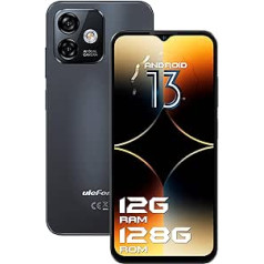 Ulefone Note 16 Pro 128GB Android 13 mobilais tālrunis bez līguma 12GB/SD-256GB 50MP kamera 6,52 collu astoņkodolu viedtālrunis bez līguma 4400mAh ar divām SIM kartēm bez SIMlock mobilā tālruņa pirkstu nospiedumu GPS