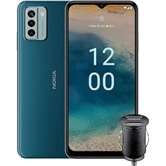 Nokia G22 6,52 collu HD+ divu SIM kartu Android 12 viedtālrunis, 50 MP AI kamera, 4/64 GB atmiņa, 3 dienu 5050 mAh akumulators, ātri labojams, 2 gadu operētājsistēmas atjauninājumi, 3 gadu garantija un drošības atjauninājumi, zils