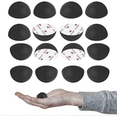 3.2cm Silicone Hemisphere Bumpers, Insulation Feet, Rubber Non-Slip Speaker Pads with Adhesive Turntable Insulation Pads for Small Speaker Spikes, Monitors, Decks 16 Pieces