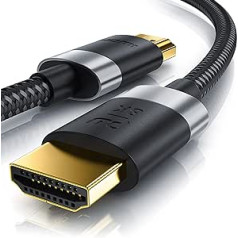 5 m 8K HDMI kabelis 2.1–8K @ 60Hz / 120Hz – 4K @ 240Hz — HDTV 7680 x 4320 — UHD II — HDMI 2.1 2.0a 2.0b — 3D — ātrdarbīgs HDMI kabelis Ethernet — HDR PC ARC — precīzs savienojums ar televizoru