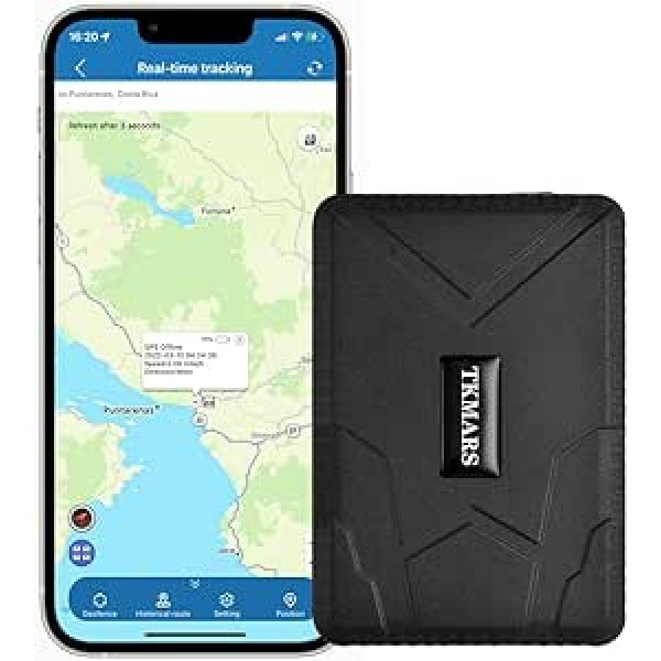 TKMARS TK915 automašīnu GPS izsekotājs 10000mAh akumulatora magnētiskais GPS raidītājs darbojas, izmantojot SMS / APP / tīmekļa platformu bez abonēšanas, piemērots automašīnām / kravas automašīnām / autoparkam