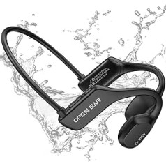 BEARTAIN Headphones Swimming, Bone Sound Headphones, Bluetooth 5.3 Underwater Headphones IP68 Swimming Waterproof Headphones Wireless for MP3 Built-in 16GB Memory for Swimming Running Cycling