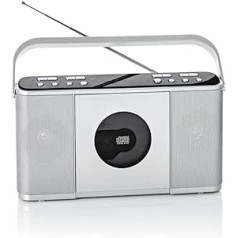 NEWTRO CD korpusa radio ar DAB - CD, DAB+ digitālais radio, FM/FM radio ar PLL uztvērēju, USB atskaņošanu, AUX-IN u.c.