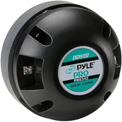 Pyle PDS342 PDS 342 Driver Driver Tweeter 200 Watt RMS 400 Watt Max with Attack of 2.50 cm for Trumpets of 1 Inch Multiday DJ Parties It Strokes Impedance 8 Ohm Weight 1,400 kg 104 dB