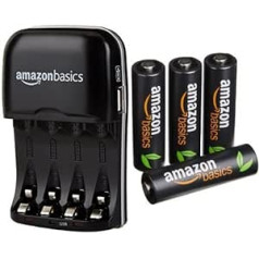 AmazonBasics akumulatoru lādētājs Ni-MH AA/AAA baterijām