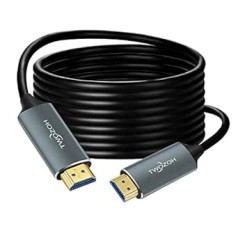 Twozoh HDMI optiskās šķiedras kabelis 150 m, HDMI optiskais kabelis 2,0 4K/60Hz (4:4:4 HDR10 HDCP2.2) 1440p 144Hz 18Gbps liela ātruma UHD optiskās šķiedras HDMI kabelis