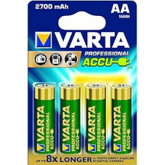 Varta Professional NiMH Akku AA Mignon 2700 mAh 4er Pack