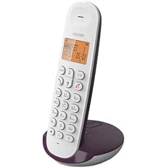 Logicom Iloa 155T bezvadu fiksētais tālrunis ar automātisko atbildētāju — solo — analogie un DECT tālruņi — Aubergine