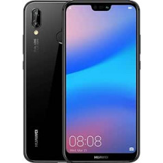 Huawei P20 Lite (32GB + 4GB RAM) 5,84 collu FHD + displejs, 4G LTE Dual SIM GSM rūpnīcā atbloķēts viedtālrunis ANE-LX3 — starptautisks modelis — nē (pusnakts melns)