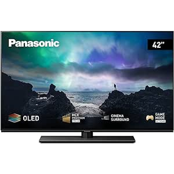 Panasonic TX-42LZW804 106 cm OLED televizors (42 collas, 4K Ultra HD, HCX PRO AI procesors, Dolby Atmos, Dolby Vision IQ, Game Mode Extreme, HDMI, USB), melns