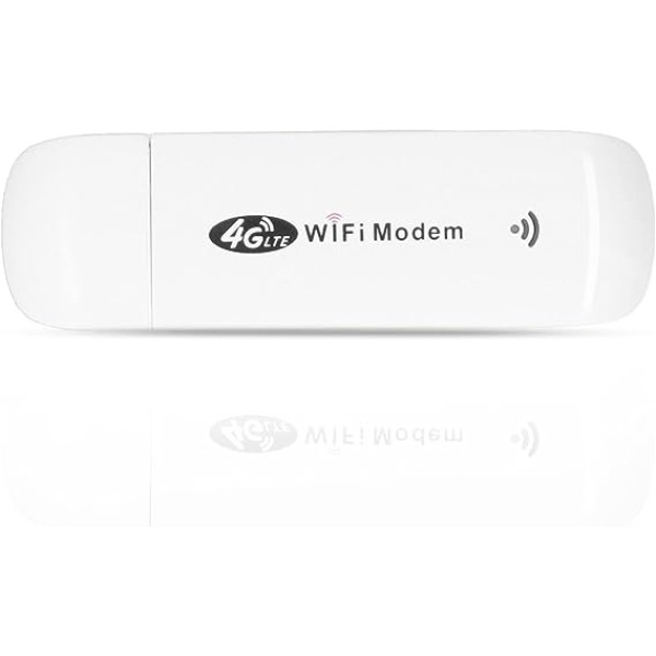 ciciglow 4G LTE USB Network Adapter WLAN Hotspot Router Modem Stick, Mini Network Adapter Share Up to 10 WLAN Users Compatible with Windows Android iOS