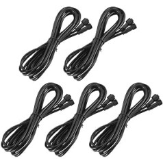 4 Pin 1 m Extension Cable for RGB Patio Lighting, Extender for Cable for LED Recessed Floor Lights, IP67 Waterproof, Pack of 5