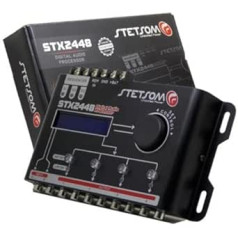 1 x STETSON STX2448 4 Channel Digital Audio Processor LCD Display 2 Audio Inputs 4 Independent Outputs for Car