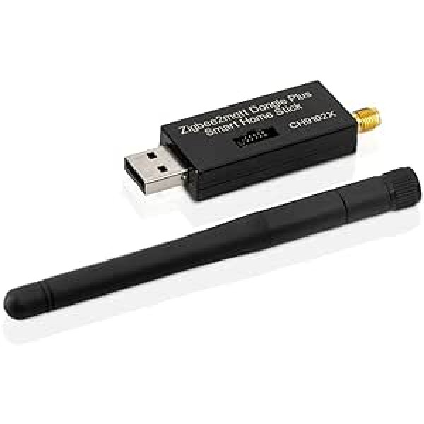 CC2652p USB zibatmiņas karte ar antenu un korpusu (flashed) Savietojams ar zigbee2mqtt | Jauna programmaparatūra | Mājas palīgs | ioBroker | openHAB