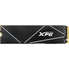 XPG ADATA GAMMIX S70 Blade 2TB PCIe Gen4x4 M.2 2280 SSD Black Heat Spreader 3D grafikas rediģēšana un augstākās klases spēļu PS5 jauninājums AGAMMIXS70B-2T-CS cietvielu disks