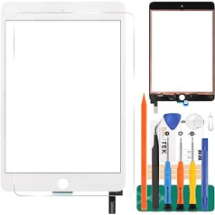 Replacement Screen for iPad Mini 4 7.9 2015 A1538 A1550 Touch Screen Digitizer Glass Panel Lens Matrix Repair Parts Kit (No LCD) (White)