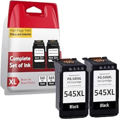 Sunnieink 545 XL Black, printeru kasetnes 545 saderīgas ar Canon PG-545 Black, PG-545 XL kasetnēm Pixma TS3400 TS3100 TS3150 TS3300 TS3350 TS3450 TR4500 MG250s MG250s. 495 495Pack