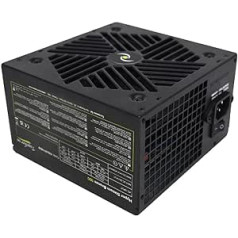 Tecnoware ATX Hyper Stream 500 W Power Supply for PC - Quiet Blower 12 cm - 1 Port 20+4 Pole, 1 Port 12 V 4+4 Pole, 2 Ports 6+2 PCI-E, 2 Molex Connectors, 4 SATA Ports