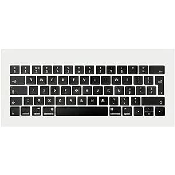 ICTION QWERTY UK tastatūras nomaiņas taustiņu vāciņi priekš MacBook Pro Retina 13" 15" A1706 A1707