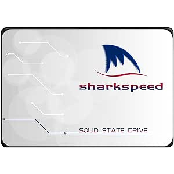 SHARKSPEED SSD 4TB 2,5 collu iekšējais cietvielu disks SSD SATA III 6Gb/s 3D NAND, iekšējais cietais disks galddatoram un klēpjdatoram (4TB, 2,5 collas)