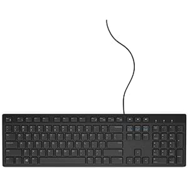 DELL KB216 USB QWERTY US International Schwarz Tastatur - Tastaturen (Standard, Verkabelt, USB, QWERTY, Schwarz)