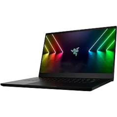 Razer Blade 15 — 15,6 collu (39,6 cm) spēļu klēpjdators (NVIDIA Geforce RTX 3080 Ti, Intel i7-12800H, FHD 360 Hz displejs, 32 GB DDR5 RAM, 1 TB SSD, alumīnija korpuss) QWERTZ vācu izkārtojums, melns