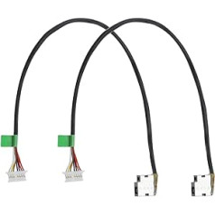 2 x Flexible DC Plug Dock Connector Compatible with Pavilion 14-AX 14-CB 15-CC 15-CD 15-CS 15-CW 17-G