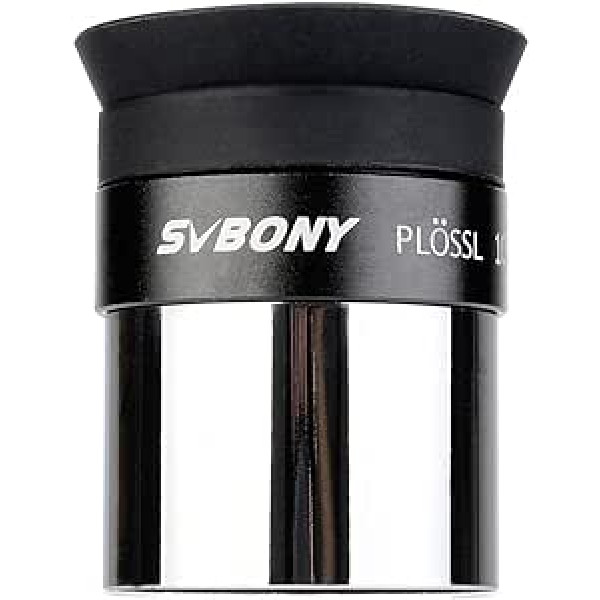 Svbony SV147 Telescopic Eyepiece, 1.25 Inch 10 mm Plössl Eyepiece, with Filter Thread and Multi-Coated Lens, Sharp Images, Telescope Accessories for Moon Planet Observation