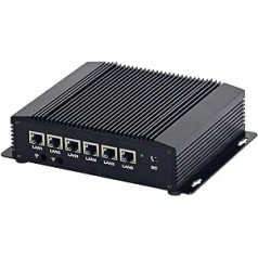 Firewall Micro Appliance, Pfsense, Mikrotik, OPNsense, Untangle, VPN, Router PC, Intel Core I5 8265U, HUNSN RM02k, 6 x Intel 2.5GbE I225-V LAN, AES-NI, HDMI, SIM slots, DDR4 8G SSD, DDR4 8G SSD,