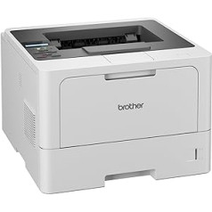 Brother HL-L5210DN Laser Printer Black White (A4, 48 ppm, 1,200 x 1,200 DPI, LAN, Duplex, 250 Sheets Paper Cassette) White/Grey
