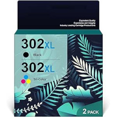 302XL Printer Cartridges Replacement for HP 302 Printer Cartridges HP 302 Black XL Replacement for HP Envy 4525 Printer Cartridges HP Deskjet 3630 1110 3636 HP Officejet 3831 5230 Envy 4520 4524