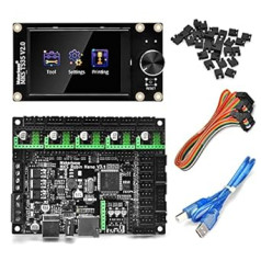 KOOKYE 3D Printer Parts MKS Robin Nano Integrated Circuit Motherboard Controller Motherboard with Robin TS35 Display Open Source Software with FFC Line & USB Cable