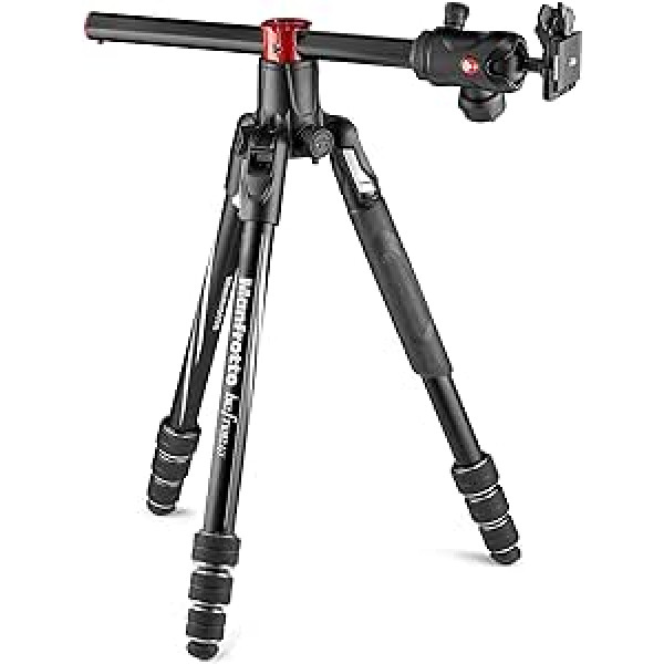 Manfrotto Befree GT XPRO alumīnija kameras statīvs 496 lodveida galva M-Lock sistēma 90 grādu 200PL-PRO plāksne DSLR un bezspoguļa kamerām ar gariem objektīviem makro fotografēšanai MKBFRA4GTXP-BH