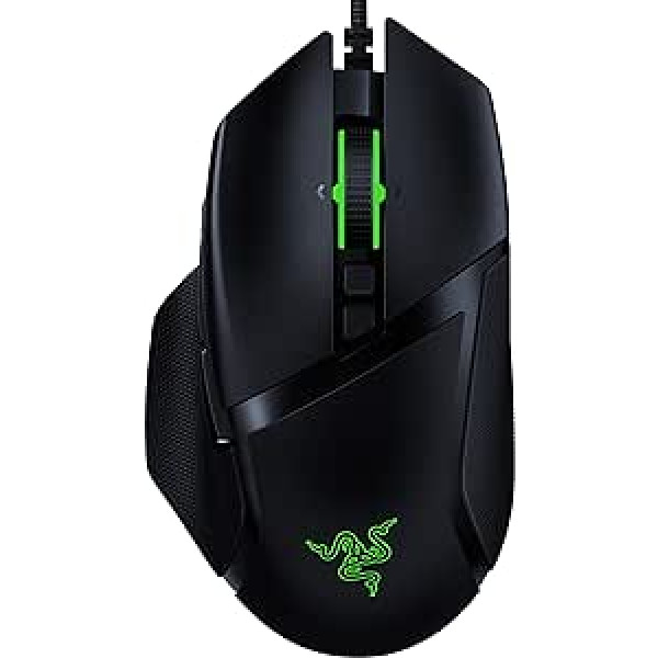 Razer Basilisk v2 vadu spēļu pele: 20K DPI optiskais sensors, ātrākais spēļu peles slēdzis, Chroma RGB apgaismojums, 11 programmējamas pogas, klasiski melna