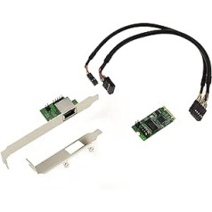 KALEA-INFORMATIQUE M2 M.2 NGFF PCIe BM atslēga 2.5 Gigabit RJ45 LAN Ethernet 10 100 1000 1G 2.5G ar Intel I225 mikroshēmojumu